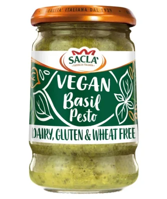 Sacla' Gluten & Dairy Free Basil Pesto 190g