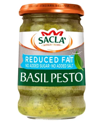 Sacla' Reduced Fat Basil Pesto 190g