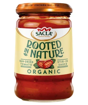 Sacla' Rooted in Nature Organic Sun Dried Tomato Stir in Pasta Sauce 190g