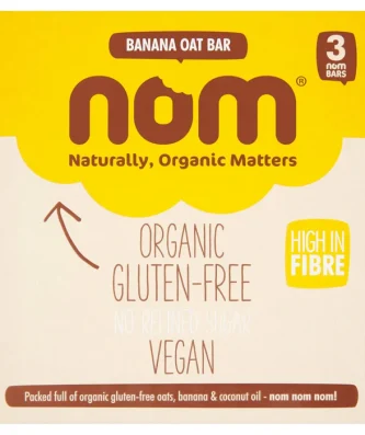 Nom Banana Organic Oat Bar Multipack 3 x 40g