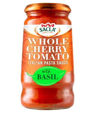 Sacla' Whole Cherry Tomato & Basil Pasta Sauce 350g