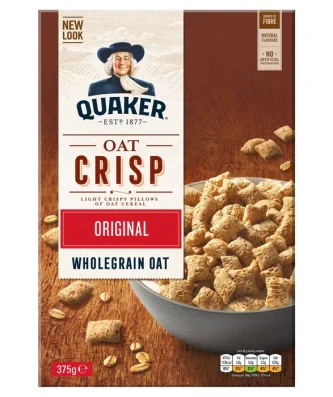 Quaker Original Oat Crisp Cereal 375g