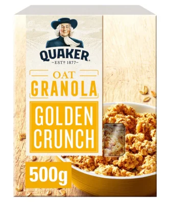 Quaker Oat Granola Golden Crunch 500g