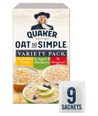 Quaker Oat So Simple Variety Pack Porridge 9 x 33g
