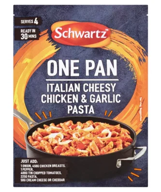 Schwartz One Pan Italian Cheesy Chicken & Garlic Pasta 32g