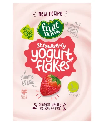 Fruit Bowl Strawberry Yogurt Flakes 5 x 21g