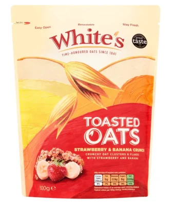 White's Toasted Oats Strawberry & Banana Crunch 500g