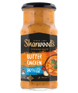 Sharwood's Butter Chicken 30% Less Fat Cooking Sauce 420g