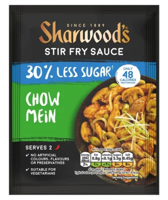 Sharwood's Chow Mein 30% Less Sugar Stir Fry Sachet 120g