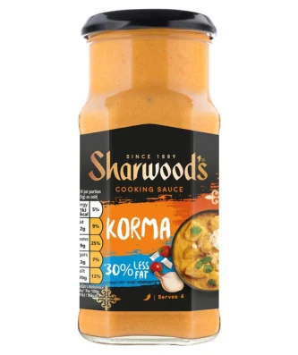Sharwood's Korma 30% Less Fat Cooking Sauce 420g