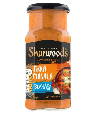 Sharwood's Tikka Masala 30% Less Fat Cooking Sauce 420g