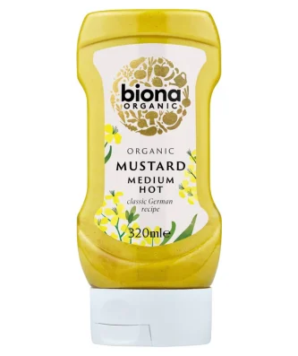 Biona Organic Mustard Squeezy Bottle 320ml