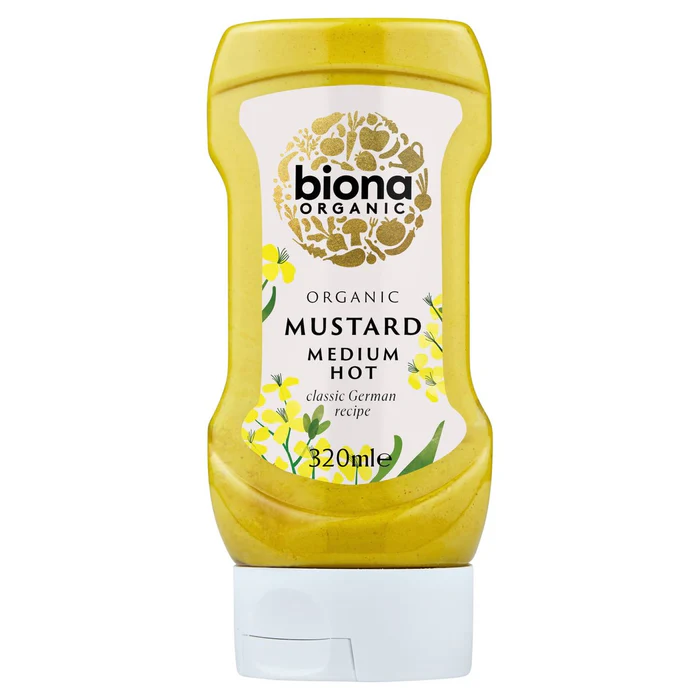 Biona Organic Mustard Squeezy Bottle 320ml
