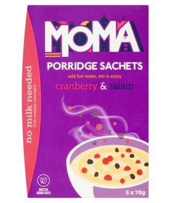 Moma Gluten Free Porridge Cranberry & Raisin 5 x 70g