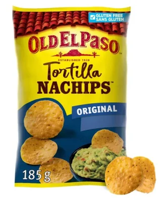 Old El Paso Gluten Free Nachips Tortilla Chips 185g