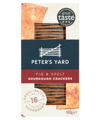 Peter's Yard Fig Sourdough Crackers 100g