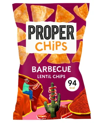 Properchips Barbecue Lentil Tortilla Chip 20g
