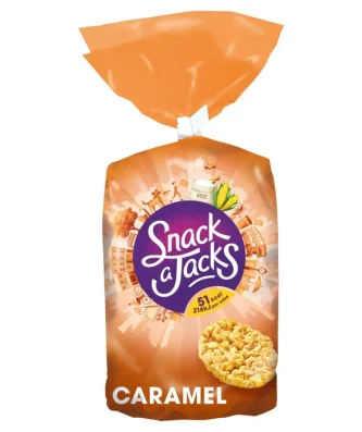Snack a Jacks Jumbo Caramel Rice Cakes 159g