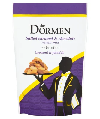 The Dormen Salted Caramelised Peanuts & Chocolate Raisin Mix 100g