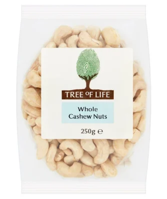 Tree of Life Whole Cashew Nuts 250g
