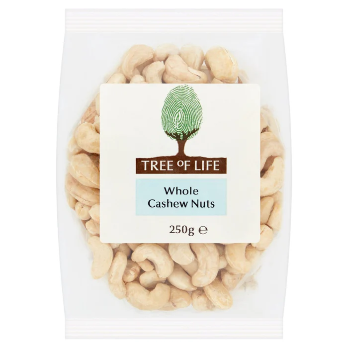 Tree of Life Whole Cashew Nuts 250g