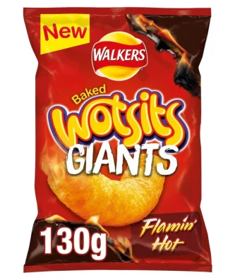 Walkers Wotsits Giants Flamin' Hot Crisps 130g