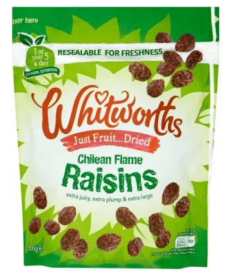 Whitworths Flame Snacking Raisins 300g