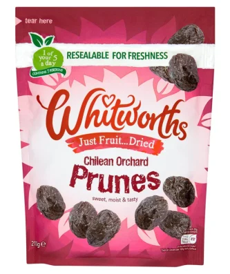 Whitworths Stoned Soft Prunes 210g
