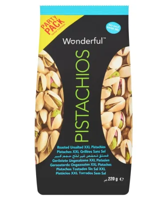 Wonderful Pistachios Roasted No Salt 220g