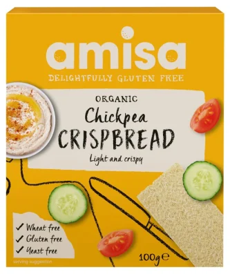 Amisa Organic Gluten Free Chickpea Crispbread 100g