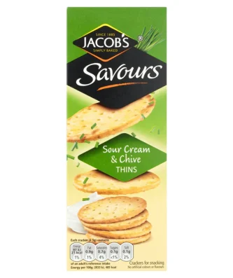 Jacob's Sour Cream & Chive Savours 150g