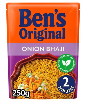 Bens Original Rice Onion Bhaji Microwave Rice 250g