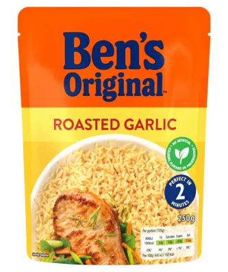 Bens Original Roasted Garlic Microwave Rice 250g