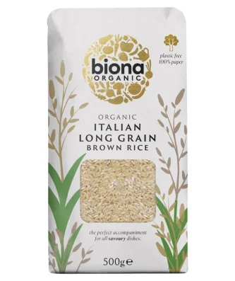 Biona Organic Long Grain Italian Brown Rice 500g