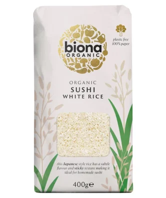 Biona Organic White Sushi Rice 400g