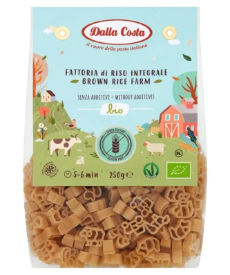 Dalla Costa Gluten Free Organic Brown Rice Farm Pasta 250g