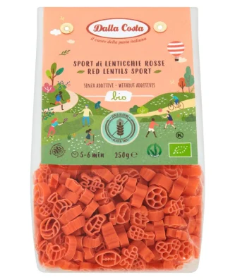 Dalla Costa Gluten Free Organic Red Lentils Sport Pasta 250g