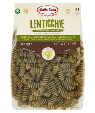 Dalla Costa Harmony Life Pasta Fusilli with Green Lentils 400g