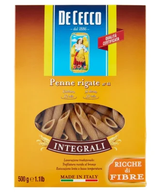 De Cecco Wholewheat Penne Rigate 500g