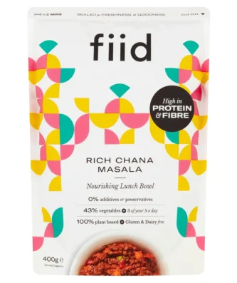 Fiid Rich Indian Chickpea & Lentil Chana Masala 400g
