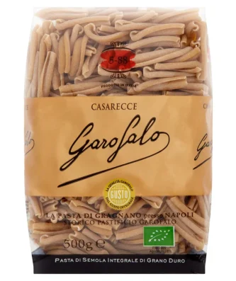 Garofalo Organic Whole Wheat Casarecce Pasta 500g