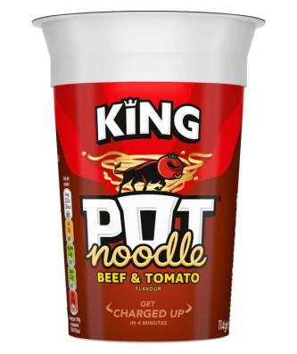 King Pot Noodle Beef & Tomato 114g
