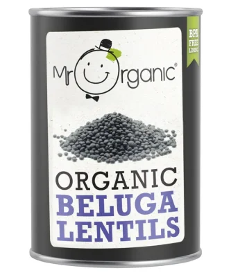 Mr Organic Beluga Lentils 400g