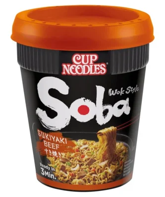 Nissin Soba Sukiyaki Beef Instant Noodles 89g
