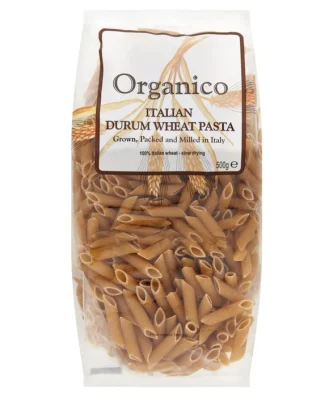 Organico Organic Wholewheat Penne 500g