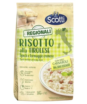 Riso Scotti Risotto with Speck & Creamy Cheese 200g