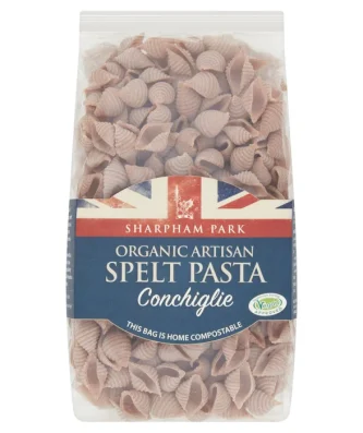 Sharpham Park Organic Spelt Pasta Bakers Blend Conchiglie 400g