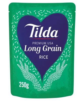 Tilda Microwave Premium USA Long Grain Rice 250g