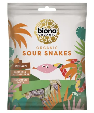 Biona Organic Sour Snakes 75g