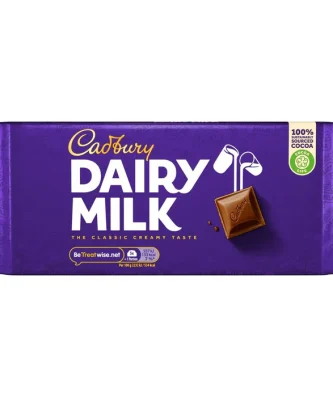 Cadbury Dairy Milk Chocolate Bar 180g